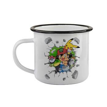 Pokemon brick, Κούπα εμαγιέ με μαύρο χείλος 360ml