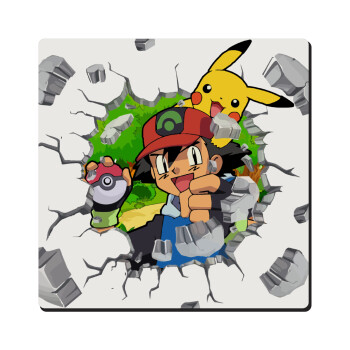 Pokemon brick, Τετράγωνο μαγνητάκι ξύλινο 6x6cm