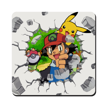 Pokemon brick, Τετράγωνο μαγνητάκι ξύλινο 9x9cm