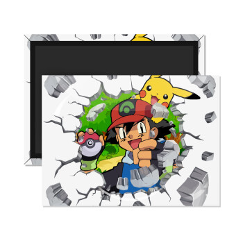 Pokemon brick, Ορθογώνιο μαγνητάκι ψυγείου διάστασης 9x6cm