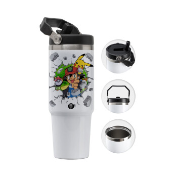 Pokemon brick, 30oz stainless Steel Tumbler with Handle