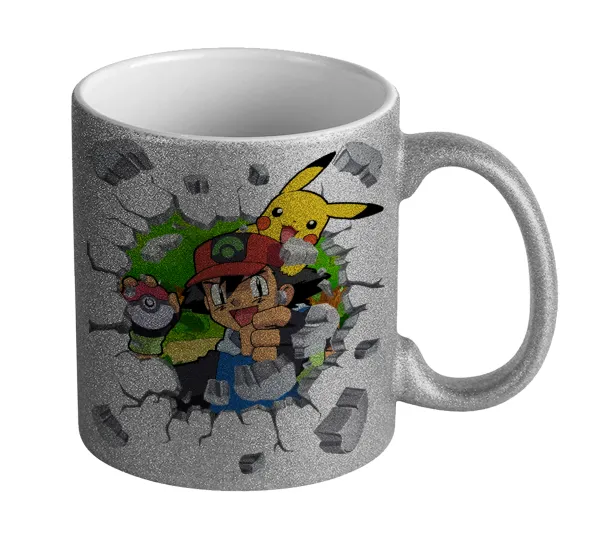 Pokemon brick — Glitter Ασημένια