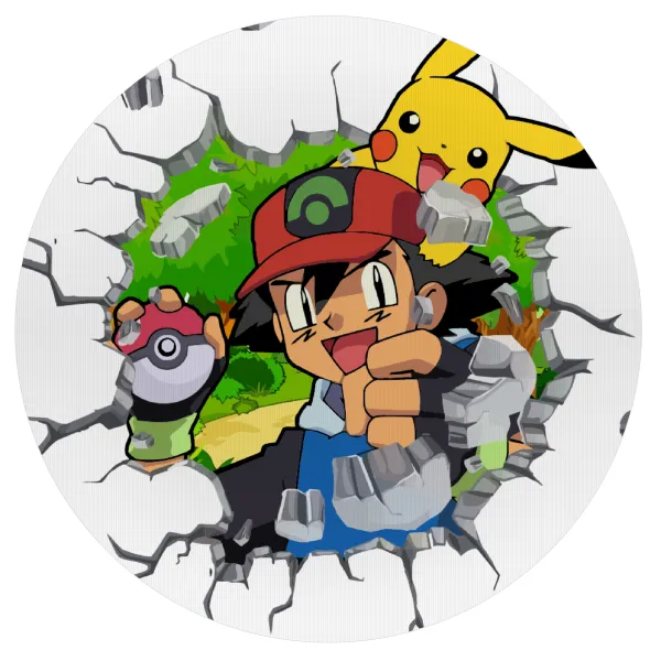Pokemon brick — Mousepad Round 20cm