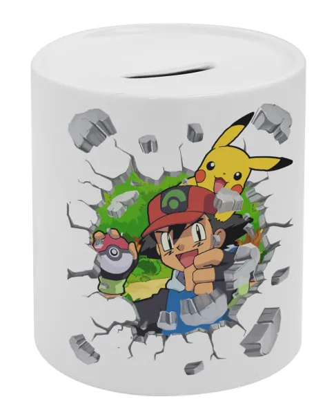 Pokemon brick — Porcelain money box with stopper