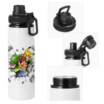 Pokemon brick, Metal water bottle with safety cap, aluminum 850ml