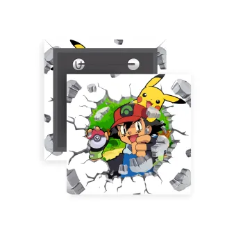 Pokemon brick, Κονκάρδα παραμάνα τετράγωνη 5x5cm