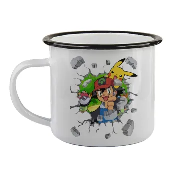 Pokemon brick, Κούπα εμαγιέ με μαύρο χείλος 360ml