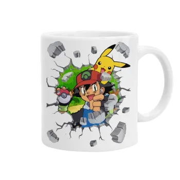 Pokemon brick, Ceramic coffee mug, 330ml