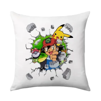 Pokemon brick, Sofa cushion 40x40cm includes filling
