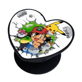 Pokemon brick, Phone Holders Stand  καρδιά Μαύρο Βάση Στήριξης Κινητού στο Χέρι