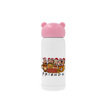 FRIENDS xmas, Pink stainless steel thermal flask, 320ml