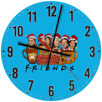 FRIENDS xmas, Ρολόι τοίχου ξύλινο (30cm)