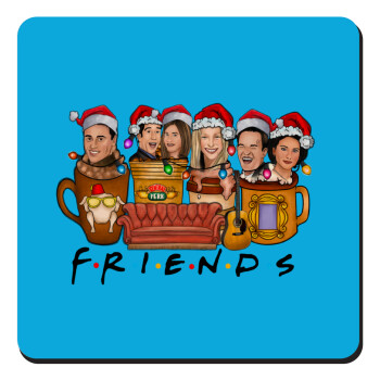 FRIENDS xmas, Τετράγωνο μαγνητάκι ξύλινο 9x9cm