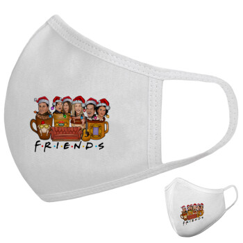 FRIENDS xmas, Μάσκα υφασμάτινη υψηλής άνεσης παιδική (Δώρο πλαστική θήκη)