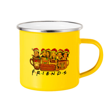 FRIENDS xmas, Κούπα Μεταλλική εμαγιέ Κίτρινη 360ml