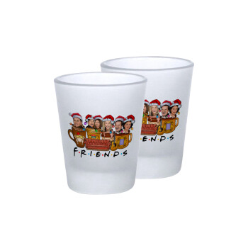 FRIENDS xmas, Σφηνοπότηρα γυάλινα 45ml του πάγου (2 τεμάχια)