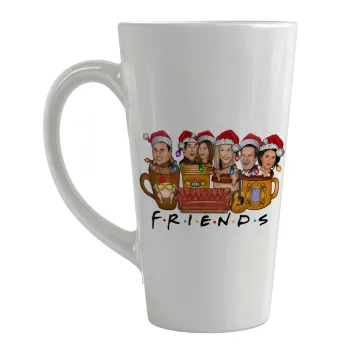 FRIENDS xmas, Κούπα κωνική Latte Μεγάλη, κεραμική, 450ml