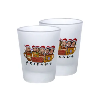 FRIENDS xmas, Σφηνοπότηρα γυάλινα 45ml του πάγου (2 τεμάχια)