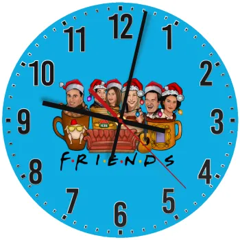 FRIENDS xmas, Ρολόι τοίχου ξύλινο (30cm)
