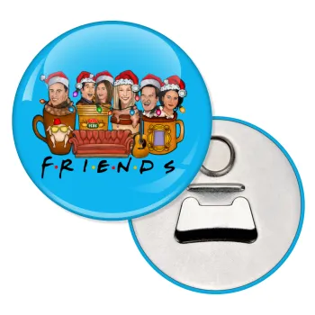 FRIENDS xmas, Μαγνητάκι και ανοιχτήρι μπύρας στρογγυλό διάστασης 5,9cm