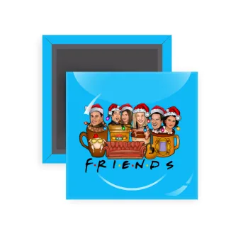 FRIENDS xmas, Μαγνητάκι ψυγείου τετράγωνο διάστασης 5x5cm