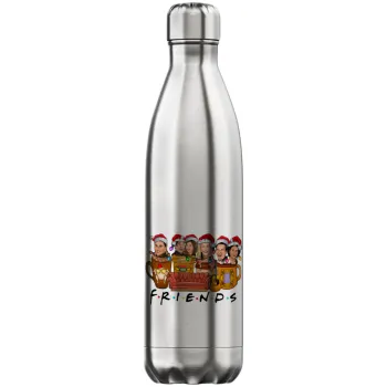FRIENDS xmas, Inox (Stainless steel) hot metal mug, double wall, 750ml