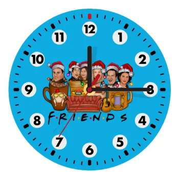 FRIENDS xmas, Ρολόι τοίχου ξύλινο (20cm)