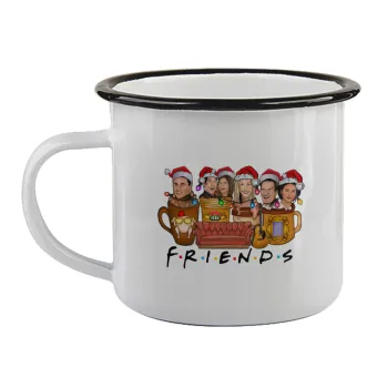FRIENDS xmas, Κούπα εμαγιέ με μαύρο χείλος 360ml