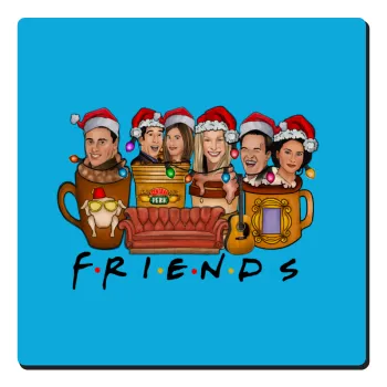 FRIENDS xmas, Τετράγωνο μαγνητάκι ξύλινο 6x6cm