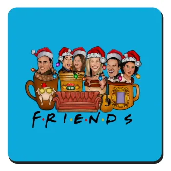 FRIENDS xmas, Τετράγωνο μαγνητάκι ξύλινο 9x9cm