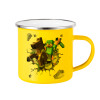 Yellow Enamel Metallic Cup 360ml