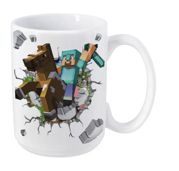Minecraft brick — Mega mug, ceramic, 450ml