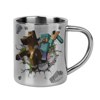 Minecraft brick, Mug Stainless steel double wall 300ml