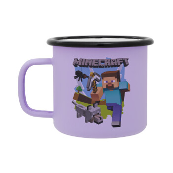 Minecraft Alex, Κούπα Μεταλλική εμαγιέ ΜΑΤ Light Pastel Purple 360ml