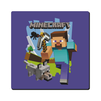 Minecraft Alex, Τετράγωνο μαγνητάκι ξύλινο 6x6cm