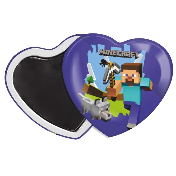 Minecraft Alex — Heart magnet (57x52mm)