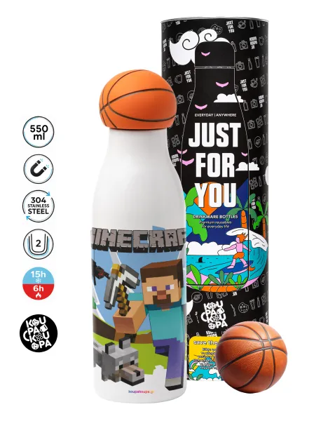 Minecraft Alex — Bascetball Metal mug thermos, double wall, 550ml