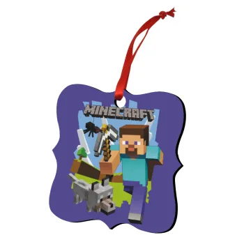 Minecraft Alex, Christmas ornament polygon wooden 7.5cm