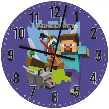 Minecraft Alex, Ρολόι τοίχου ξύλινο (30cm)