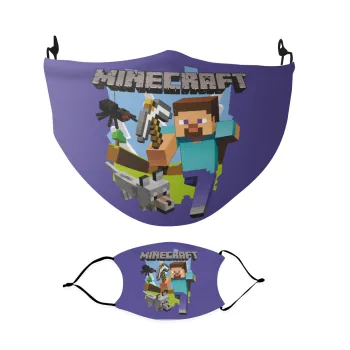 Minecraft Alex, Μάσκα υφασμάτινη Ενηλίκων πολλαπλών στρώσεων με υποδοχή φίλτρου