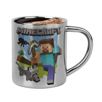 Minecraft Alex, Double-wall metal cup for espresso (220ml)