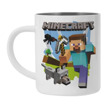 Minecraft Alex, Mug Stainless steel double wall 300ml