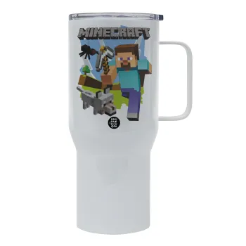 Minecraft Alex, Mega Stainless steel Tumbler with lid, double wall 750L