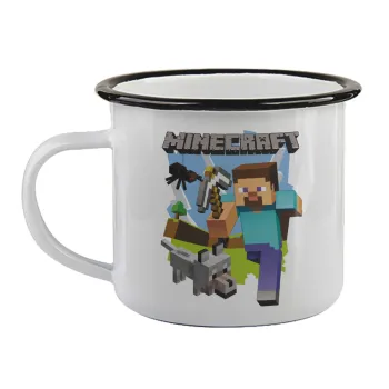 Minecraft Alex, Κούπα εμαγιέ με μαύρο χείλος 360ml