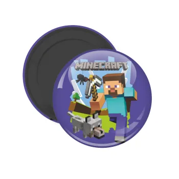 Minecraft Alex, Μαγνητάκι ψυγείου στρογγυλό διάστασης 5cm
