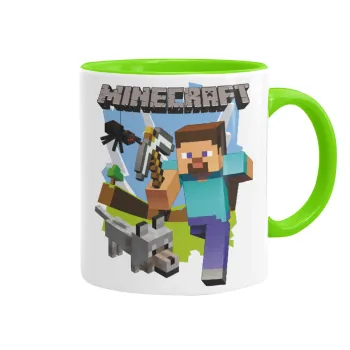 Minecraft Alex, Κούπα χρωματιστή βεραμάν, κεραμική, 330ml