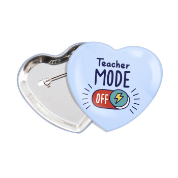 Teacher mode, Κονκάρδα παραμάνα καρδιά (57x52mm)