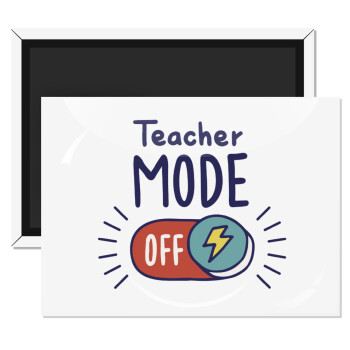 Teacher mode, Ορθογώνιο μαγνητάκι ψυγείου διάστασης 9x6cm