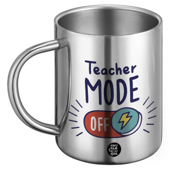 Teacher mode, Ανοξείδωτη Μεταλλική Κούπα 450ml - Διπλού Τοιχώματος
