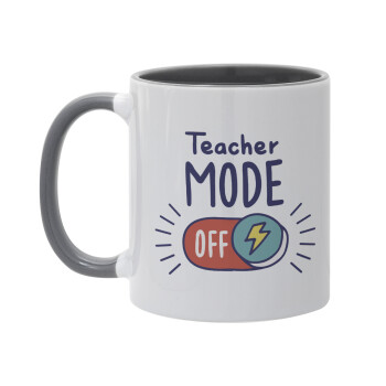 Teacher mode, Mug colored grey, ceramic, 330ml